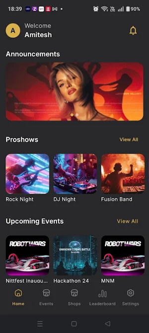NITTFEST Screenshot 2