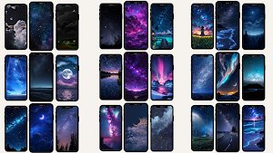 Night Sky Live Wallpaper Screenshot 0