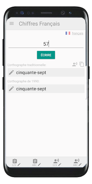 French Numbers - French Number Spelling & Learning Screenshot 0