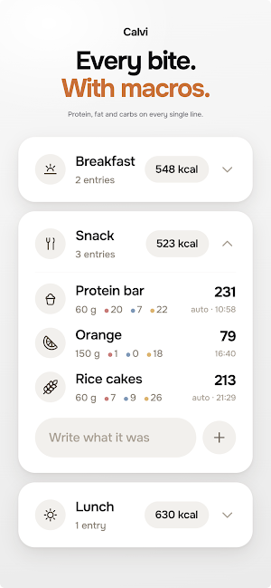 Calvi: AI Calorie Tracker Screenshot 3