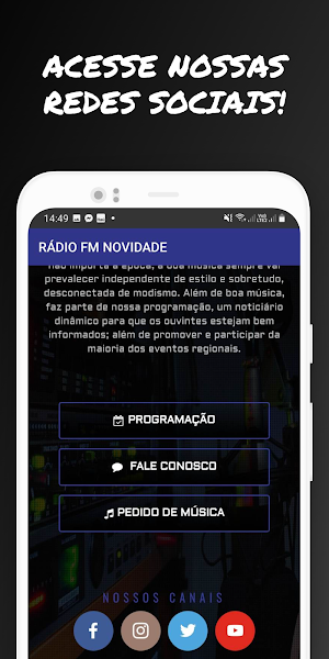 Rádio FM Novidade Screenshot 2