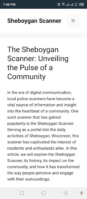 Sheboygan Scanner Screenshot 0