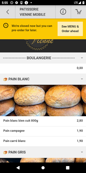 Patisserie Vienne Mobile Screenshot 2