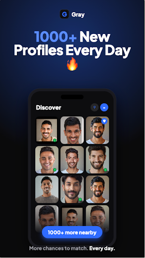 Gray App: Near Gay Dating (गे) Screenshot 1