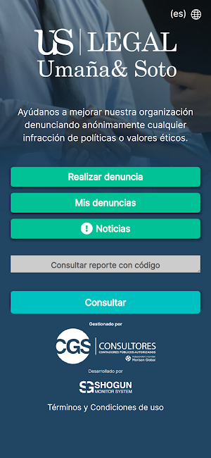 US LEGAL & CGS Presentaciones Screenshot 0