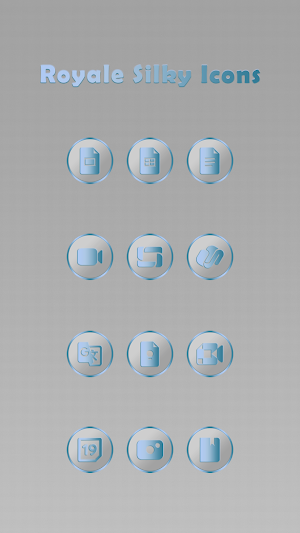 Royale Silky Light Blue Icons Screenshot 1