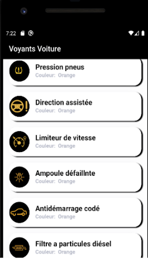 voyant voiture symbole Screenshot 1