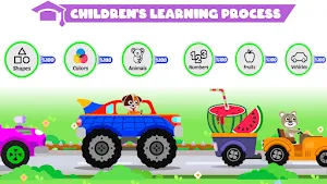 Learn with Racing Cars - kids Screenshot 2