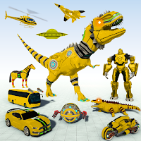 Dino Robot Car: Shooting Game