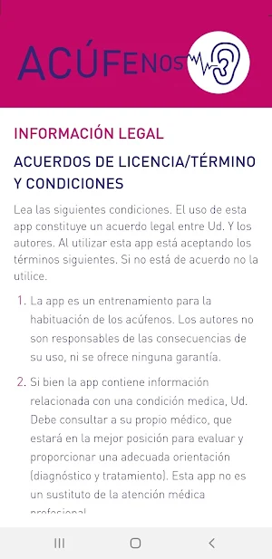 Acúfenos Screenshot 2