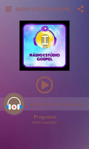 Rádio estúdio gospel de campo mourão Screenshot 1