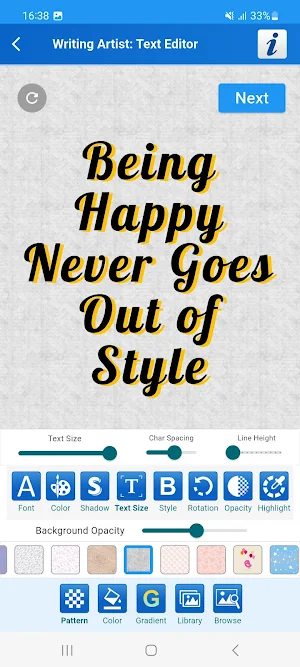 Writing Artist: Text Editor Screenshot 0