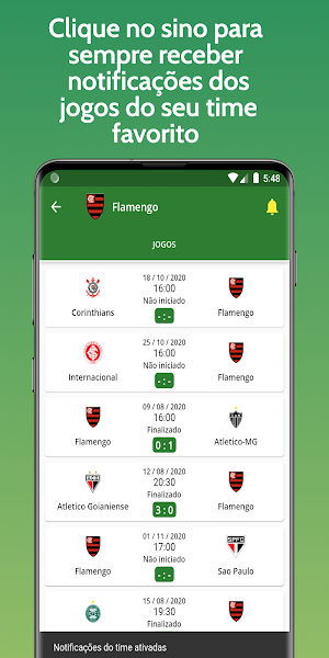 Brasileirão Série A - Tabela e resultados ao vivo Screenshot 3