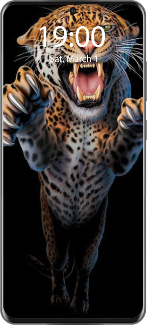 Leopard Live Wallpaper Paralla Screenshot 1