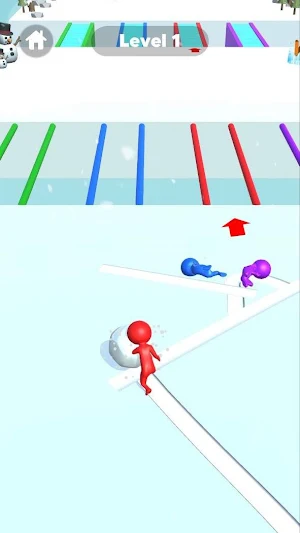 Snow Race 3D: Fun Ball Racing Screenshot 2