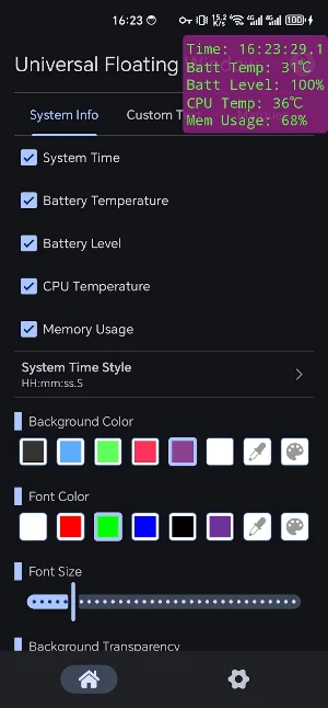 Universal Floating Window Screenshot 0