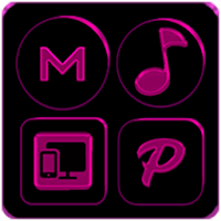 Black and Pink Icon Pack Free