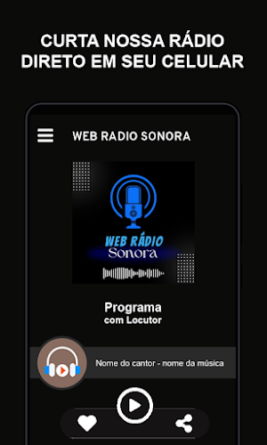 Web Rádio sonora Screenshot 1