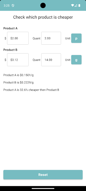 AAProductComparison Screenshot 2