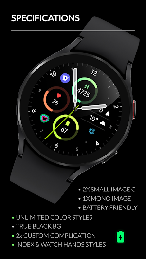 Awf Sporty Analog - watch face Screenshot 1