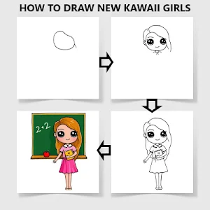How To Draw New Kawaii Girls Screenshot 2