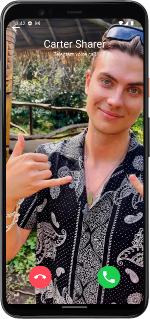 Carter Sharer Fake Video Call Screenshot 1
