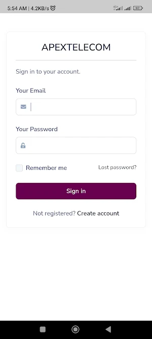 Apextelecom Screenshot 1