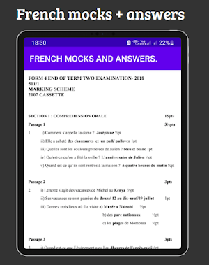 French: mocks & answers Screenshot 3