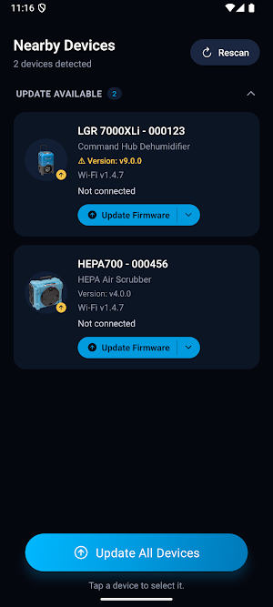 Dri-Eaz Sync Screenshot 1