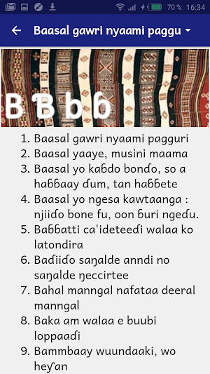 fulfulde proverbes Screenshot 1