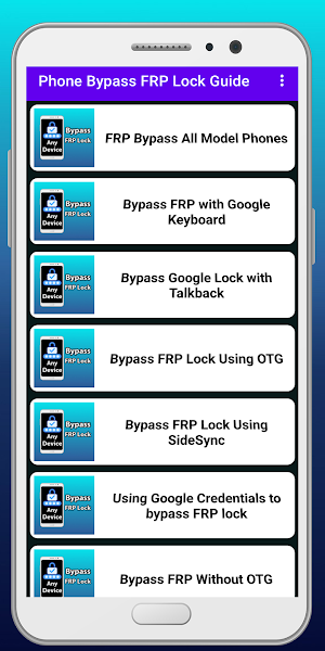Phone Bypass FRP Lock Guide Screenshot 2