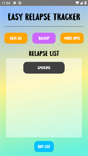 Easy Relapse Tracker Screenshot 1