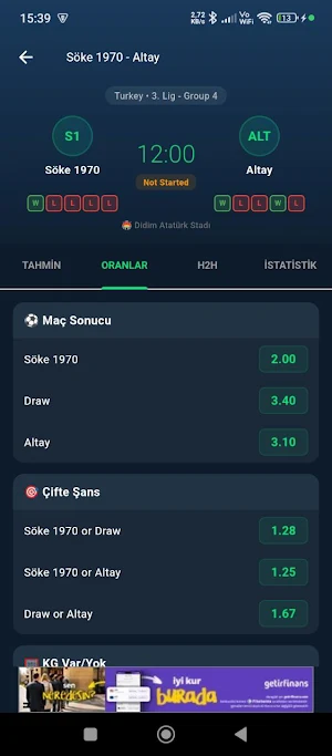 Ai Soccer Predictions Screenshot 2