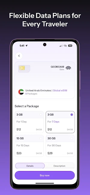 Georoam: Travel eSIM Screenshot 1