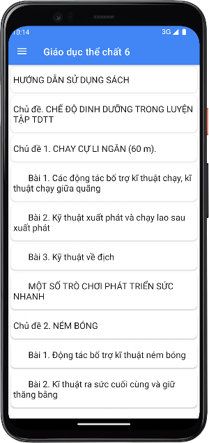 Giáo dục thể chất Lớp6 Screenshot 1