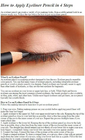 How To Apply Eyeliner Screenshot 1
