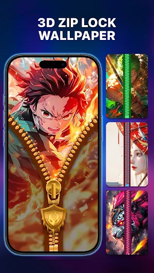Wallpaper Zipper Lock Screenshot 1