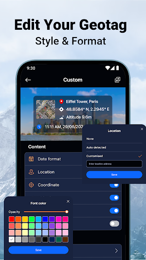 MeShot: GPS Camera & Geo Stamp Screenshot 2