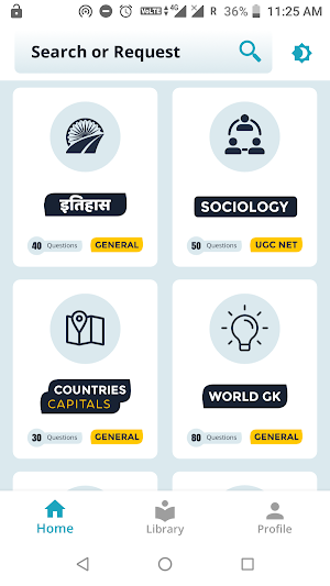 MCQ Test, Quiz Questions, & Study App - SabQuiz Screenshot 0