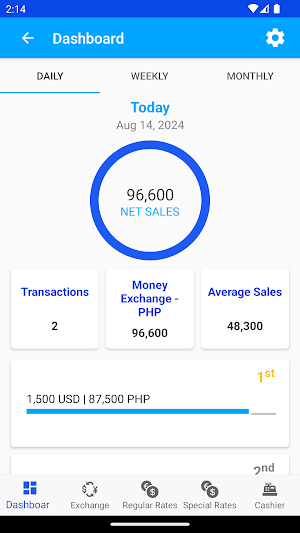 MoneyEx Money Changer Manager Screenshot 0