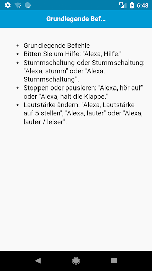 Befehle für Echo Dot Screenshot 0