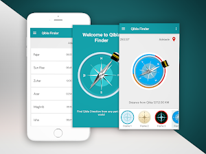 Qibla Finder - Find Qibla Direction & Prayer Times Screenshot 0