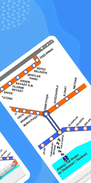 Antalya Airport Tram and Rail Map offline Screenshot 2