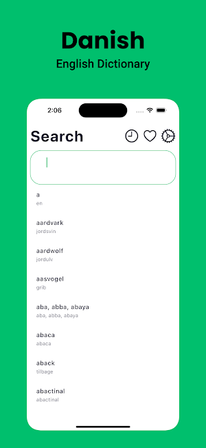 Danish Dictionary English Screenshot 0