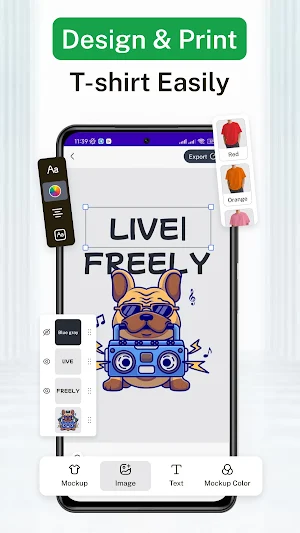 T Shirt Design Mockup Maker Screenshot 0