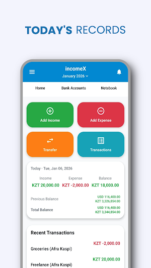 incomeX Screenshot 1