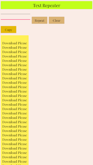 Text Repeater Screenshot 2