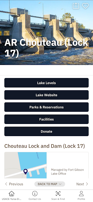 USACE Tulsa District App Screenshot 3