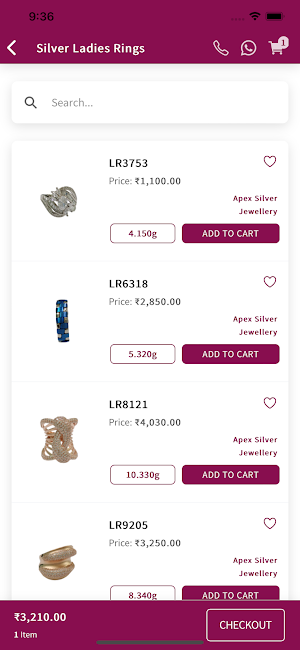 Apex Jewellery Screenshot 2