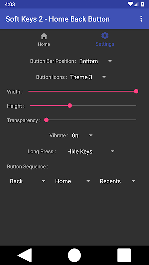 Soft Keys 2 - Home Back Button Screenshot 3